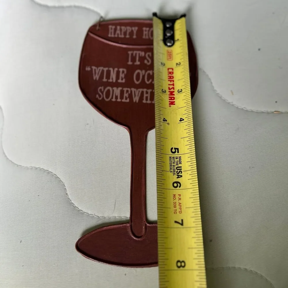 Fun Wine Lovers Metal Wall Sign Accent Set of 2